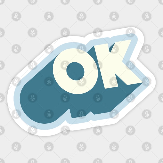 OK //// Ok Logo Blocky Design #3 Sticker by DankFutura